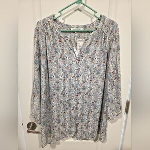 🌸 Flowy Floral Top – Size 2X (New with Tags!)